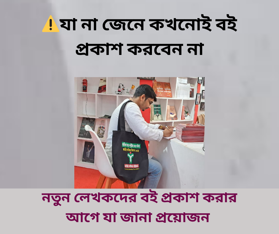 নতুন লেখকদের বই প্রকাশের আগে যা জানতেই হবে